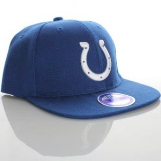 Indianapolis Colts Flat Bill Logo Style Snapback Hat Cap