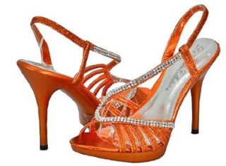 Blossom Sanyo 100X Orange Glitter Women Dress Sandals, 10 M US: Shoes