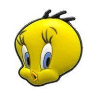 Warner Brothers Cartoon Charms   Tweety Face   MX   One Size Shoes