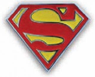Superman Classic Logo Belt Buckle: Clothing