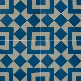 Echo Collection Blue and White Cement Tiles (50 tiles)