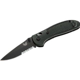 Benchmade 551 Griptilian Knife Black/Plain Edge Black, One
