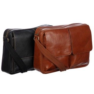 Amerileather Dual Flap Leather Briefcase