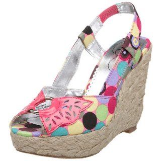 Lovely People Womens Scorpio Wedge Sandal,Multi Pink,6.5 M US Shoes