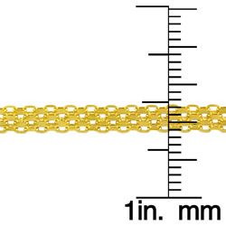 Fremada 14k Yellow Gold 20 inch Bizmark Chain