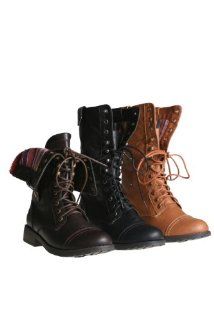 terra 06 Womens mid calf combat boot with micro fiber lining Shoes