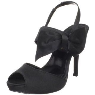 Moda Spana Womens Quid Sandal,Black Silk,12 M US Shoes
