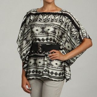 Millenium Womens Bleted Poncho