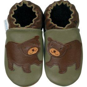  Robeez Bear Cub Olive Soft Sole Baby Shoes 12 18 months: Shoes