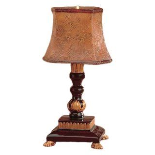 Tropical Beige Antique Candle Holder Lamp