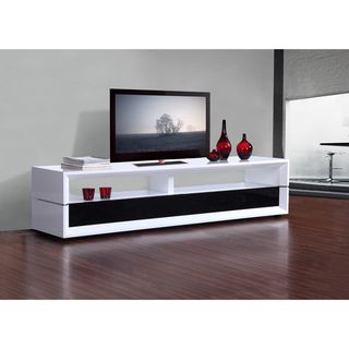 Mogul White/ Black Two drawer Modern TV Stand