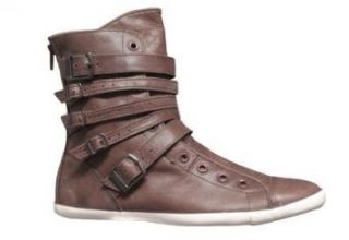 All Star Multi Strap XHi Chocolate Leather 517625 Womens 6 Shoes