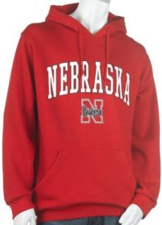 NCAA Nebraska Hoodie With Arch and Mascot Clothing