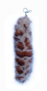 Large Fox Tail Keychain   Leopard (GTFTK002) Clothing
