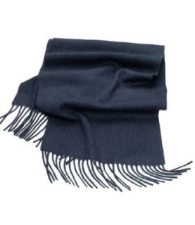 Solid Cashmere Scarves (CHAR/BLUE, ONE SIZE) Clothing