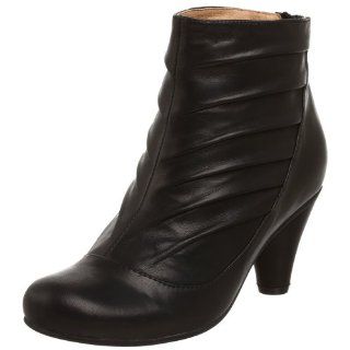 Miz Mooz Womens Afinia Pleated Bootie,Black,11 M: Shoes