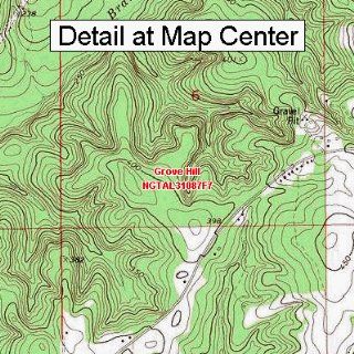 USGS Topographic Quadrangle Map   Grove Hill, Alabama