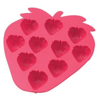 Silicone Strawberry shaped Ice Cube Tray