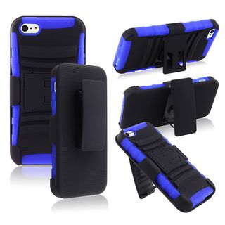 BasAcc Blue/ Black Hybrid Case with Stand for Apple® iPhone 5
