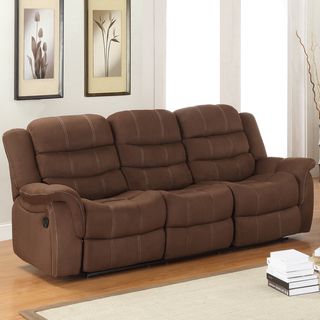 Jardin Chocolate Polyester Double Recliner Sofa