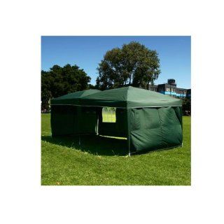 Palm Springs 10 x 20 Pop up GREEN Canopy w/ 6 Side Walls