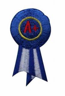 ID #1003 A+ Award Kids School Type Embroidered Iron On