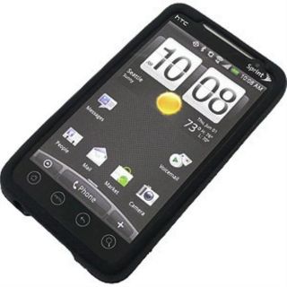 HTC Evo 4G Black Silicone Skin Case