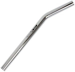 Black Ops Lay Back Bicycle Seat Post, Chromoly, Silver