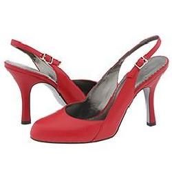 Martinez Valero Swift Red Kid Pumps/ Heels   Size 5.5 B