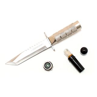 Inch Stainless Steel Survival Knife with Sheath and Survival Kit