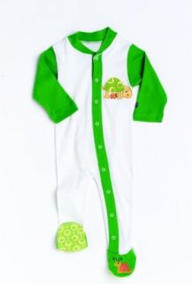 Sozo Footed Romper   Turtle, 6 to 12 Months Clothing