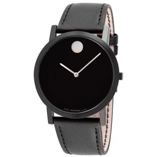 Movado Mens Museum Classic Black PVD Coated Watch