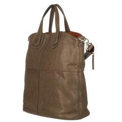 Givenchy Large Nightingale Brown Leather Tote Bag