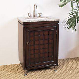 Granite Top 24 inch Single Sink Bathroom Vanity Today $596.99
