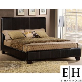 ETHAN HOME Tuscany Villa Full Sized Espresso Upholstered Bed