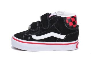 shoes display on website vans kids mid skool 77 black red vn 0nk4sn4