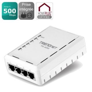 Trendnet CPL 500Mbps + Switch 4 ports TPL 405E   Achat / Vente COURANT