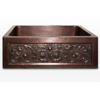 Highpoint Collection 30 inch Copper Apron Kitchen Sink