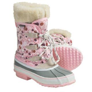 Lined Snow Boots   Waterproof (For Girls)   PINK POLKA DOT Shoes