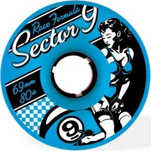 Sector 9 Race 80a 69mm Blue Slalom Skateboard Wheels (Set