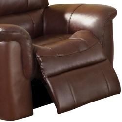 Concorde Wine Leather Reclining Sofa, Loveseat and Reclining Chair