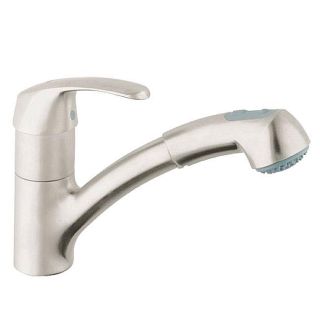 Grohe Alira Stainless Steel Pullout Kitchen Faucet