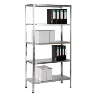 SOLID 75 GRIS   5 TABLETTES 180x90x40   AVASCO   ETAGERE SOLID 75