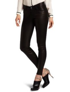 7 For All Mankind Womens Leather Skinny Jean Clothing