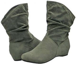  Breckelles Boston 82 Grey Women Ankle Boots, 11 M US Shoes
