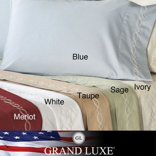 Grand Luxe Egyptian Cotton Sateen 500 Thread Count Chain Deep Pocket