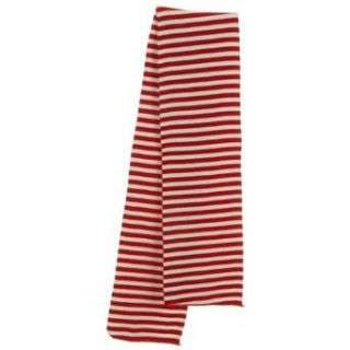 Stripe Stretch Scarf   Red White W31S48C Clothing