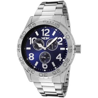 by Invicta Mens Blue Dial Stainless Steel Watch