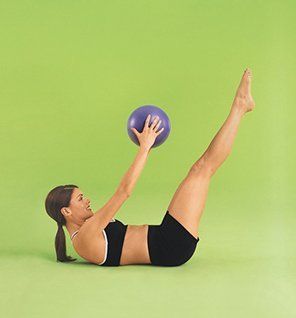 Theragear Pilates Mini Ball, Purple, 9 Inch Sports