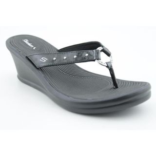 Skechers Cali Womens Rumblers Kitty Blacks Sandals (Size 10
